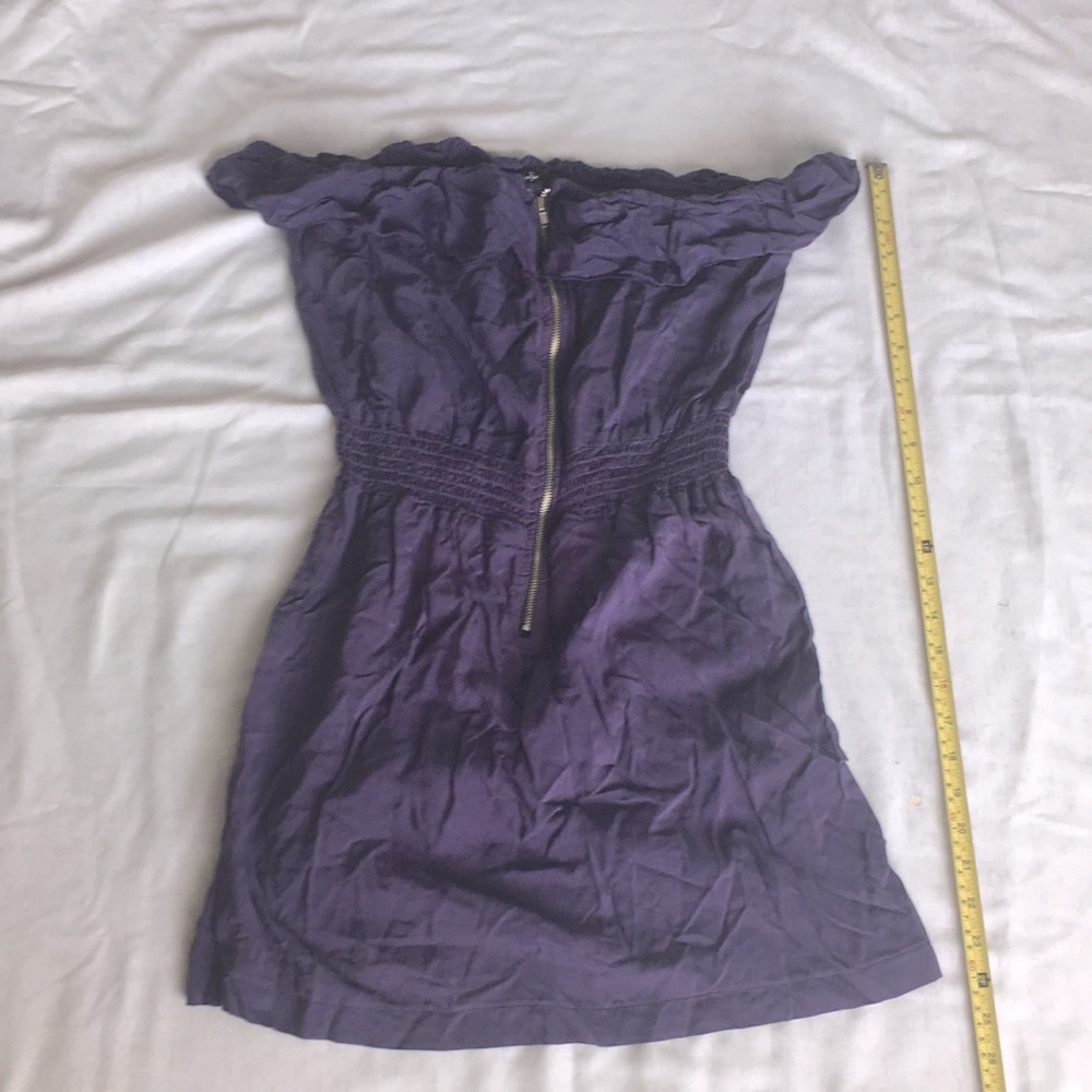 Strapless purple summer short dress, never worn.
